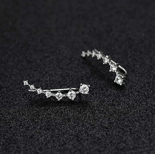 7 Crystals Ear Cuffs – Vines Climbers Wrap Hook Earrings