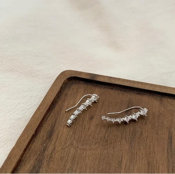 7 Crystals Ear Cuffs – Vines Climbers Wrap Hook Earrings