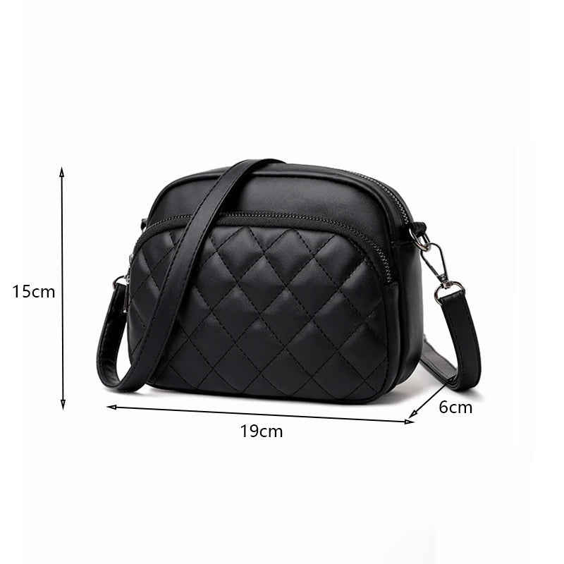Women’s Embroidered PU Leather Shoulder Bag – Stylish & Versatile