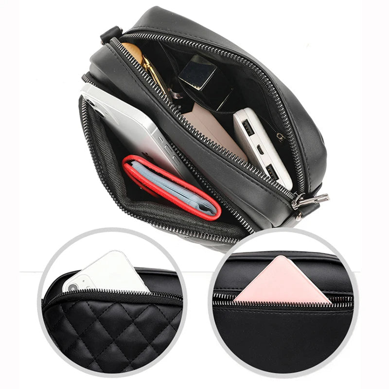 Women’s Embroidered PU Leather Shoulder Bag – Stylish & Versatile