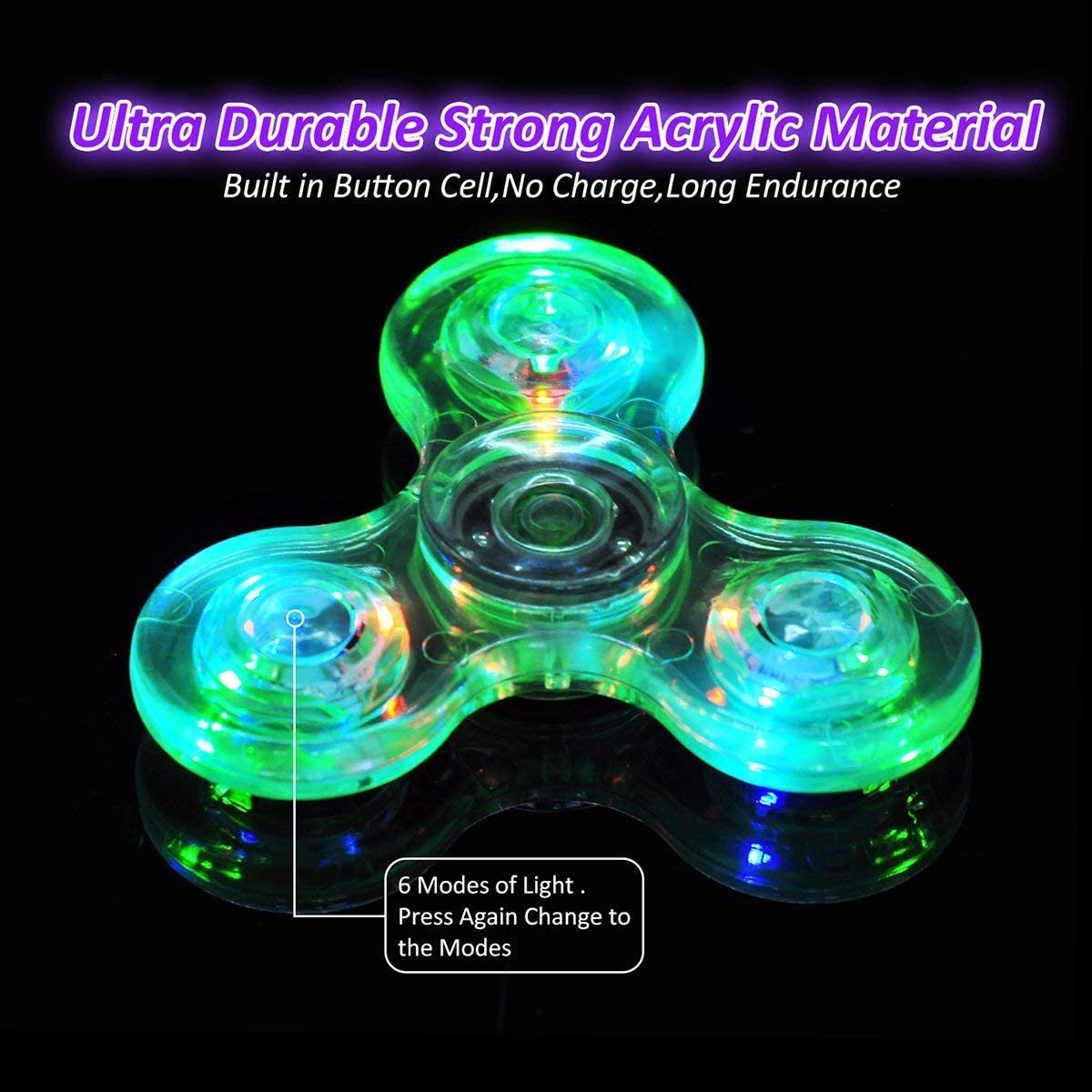 ELEGENT VIBES™-LED Glow Fidget Spinner