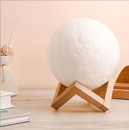 3D Moon Lamp with 7 Colors, Touch Sensor, USB Rechargeable – Perfect for Bedroom, Valentine, Wedding Gifts