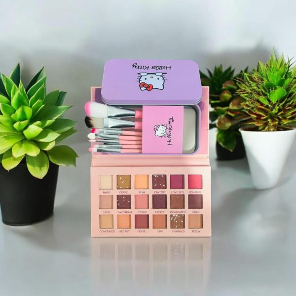 8 In 1 Ultimate Makeup Deal | 18 Colors Eyeshadow & 7 Makeup Brushes Set
