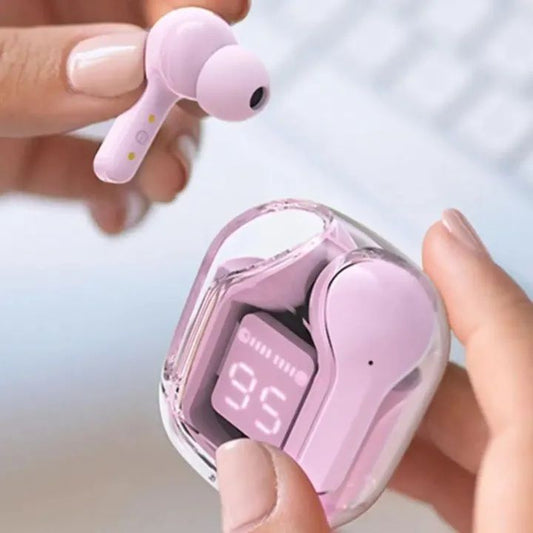 Air31 Wireless Bluetooth Earbuds – Transparent Design, Crystal Clear Sound, Long Battery Life