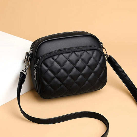 Women’s Embroidered PU Leather Shoulder Bag – Stylish & Versatile