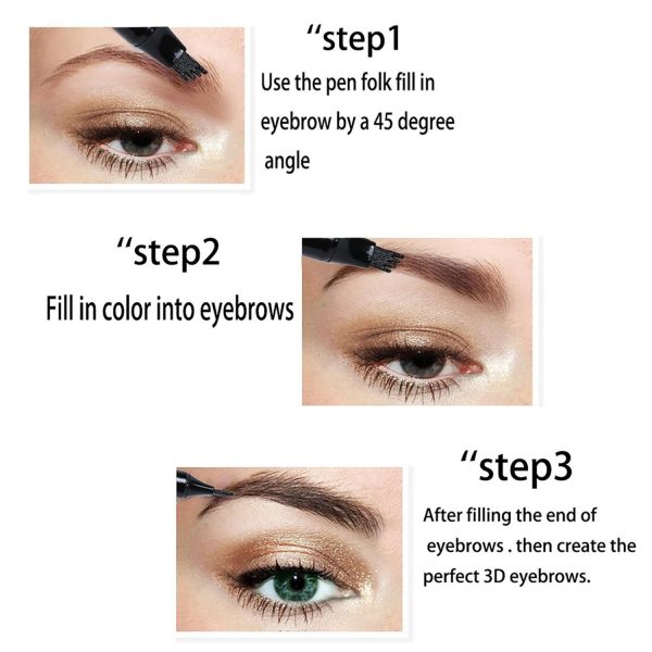 Eyebrow Pencil Tint Tip Brow Tattoo Pen – Waterproof & Long-Lasting Eyebrow Makeup