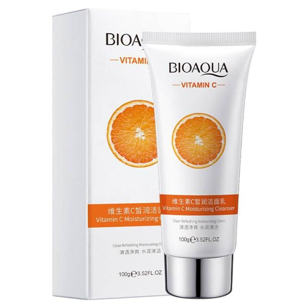 Bioaqua Vitamin C Moisturizing Cleanser – Deep Cleansing & Rejuvenation (100g)