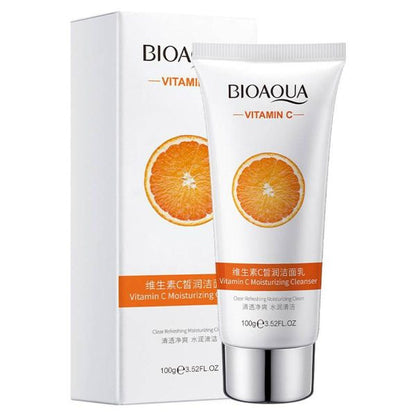 Bioaqua Vitamin C Moisturizing Cleanser – Deep Cleansing & Rejuvenation (100g)