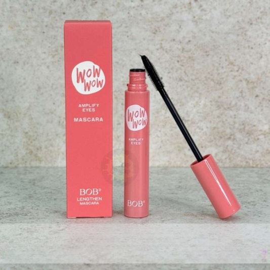 Wow Wow Mascara Curl Eye Waterproof, Long-lasting Eyelash Lengthening – Black
